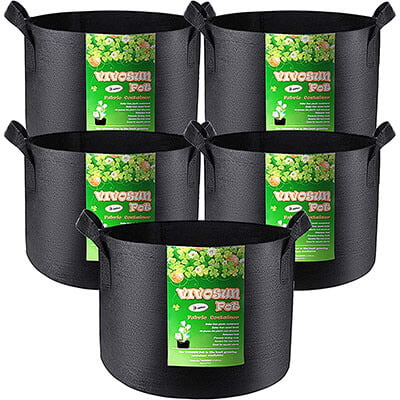VIVOSUN 5-Pack Fabric Pots